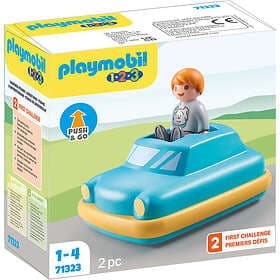 Playmobil 1.2.3 71323 Push & Go Car