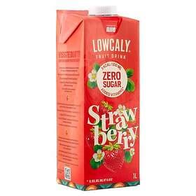 NJIE Lowcaly Fruktdryck, Strawberry, 1l