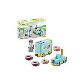 Playmobil 1.2.3 71325 Doughnut Truck with Stacking and Sorting Feature