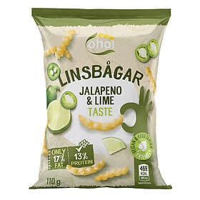 Oho! Linsbågar Jalapeno & Lime 100g