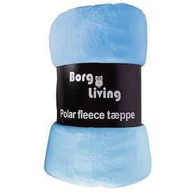 Borg Living Fleecefilt Blå 150x200 cm Extra mjuk och skön