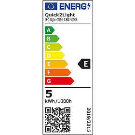 Andersen Electric LED 4,8W 4000K 450 lumen, GU10, 38°, flimmerfri, dimbar