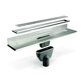 Unidrain Komplett paketlösning 700 mm til 8 mm kakel (1 bakvägg)