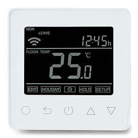 Heatcom Heat-Com HC90 WiFi termostat för elgolvvärme, vit