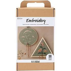 DIY Kit för broderi, Ramar, mattgrön, 1 förp.