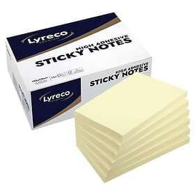 Lyreco Notatblokk P 75x125 gul (12)