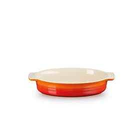 Le Creuset Heritage Ovalt Fat Stengods Volcanic