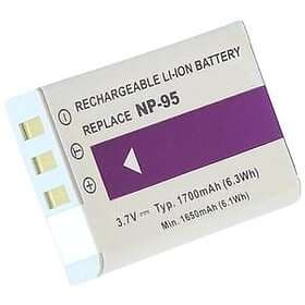 Batteriexperten Batteri NP95 för Fujifilm, 3,6V (3,7V), 1700 mAh