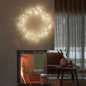 Konstsmide LED cm METALLKRANS silver IP20