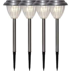Star Trading Palma Solcellslampor Silver 4-pack