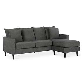 Dorel Home Modulsoffa vändbar med kuddar Forbin Tyg 207x90