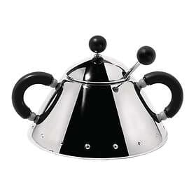 Alessi Sockerskål med sked Svart 9097