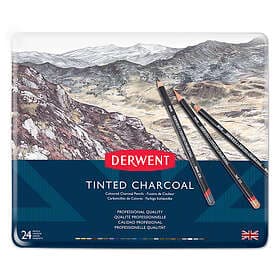 Derwent Tinted Charcoal 24-set