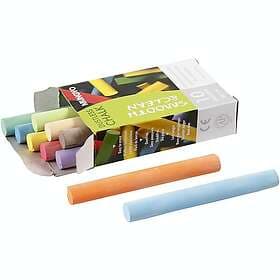 Creativ Company Tavelkritor Vit 8 cm 1 Förp Tavelkritor, mixade färger, L: cm, Dia. 10 mm, st./ f 344760