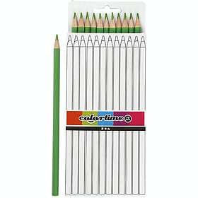 Creativ Company Färgblyerts Colortime Kärna 3 mm 12 st/1 Förp färgblyerts, ljusgrön, L: 17 cm, kärna mm, st 38578