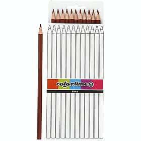 Creativ Company Färgblyerts Colortime Kärna 3 mm 12 st/1 Förp färgblyerts, brun, L: 17 cm, kärna mm, st./ 1 38580