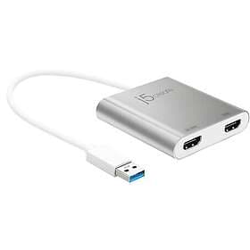 J5Create Bildskärmsadapt USB-A -> 2x Hdmi