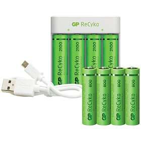 GP Batteries ReCyko E411 inkl. 4xAA + 4xAAA