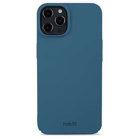 Holdit iPhone 12 12 Pro Slim Plast Skal Denim Blue