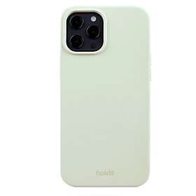 Holdit iPhone 12 12 Pro Soft Touch Silikon Skal White Moss