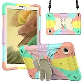 Inskal Samsung Galaxy Tab A7 Lite Kids Case Butterfly Stativfunktion Case Rainbow V2