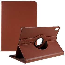 Inskal iPad 10,9" (2022) Klassiskt Läder Fodral m. 360⁰ Stativfunktion Brun