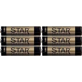 Star Trading Batteri AAA 6-pack (Svart)