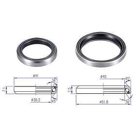 BBB Lager 41,0 mm 36° x 45°/51,8 mm 36° x 45° 1 set 2016