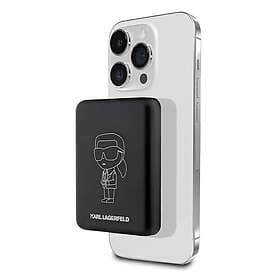 Karl Lagerfeld Magnetisk & Trådløs Qi Powerbank 3000mAh MagSafe Kompatibel