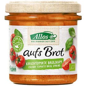 Allos Smörgåspålägg Aufs Brot Cherry Tomat basilika EKO 140g