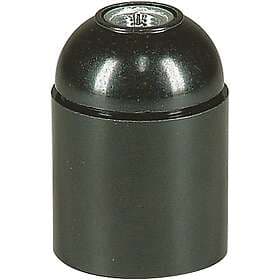 Malmbergs Lamphållare Slät LAMPHÅLL.E27 JORD SLÄT SVART 99009168