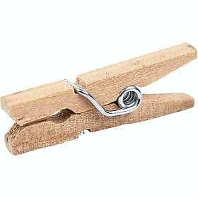 Creativ Company Klädnypor 3 mm Björk 1 Förp Klädnypor, L: 25 mm, B: 30 st./ förp. 564511