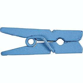 Creativ Company Klädnypor Mini 25x3 mm 36 st/1 Förp klädnypor, blå, L: 25 mm, B: 3 st./ 1 förp. 56439