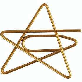 Creativ Company Gem Guld stjärna Stl 30x30 mm 6 st/1 Förp Gem, guld, stjärna, stl. mm, st./ 1 förp. 14212