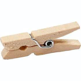 Creativ Company Klädnypor 3 mm Björk 1 Förp Klädnypor, L: 30 mm, B: st./ förp. 564541