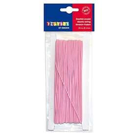 ABA Skol Gummitråd Vävklädd Rosa 1 mm x25 M gummitråd rosa x 25 m 2471274