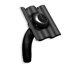 Benders Sky-Vent Takpanneventilator Palema plast 2-kup svart 054520
