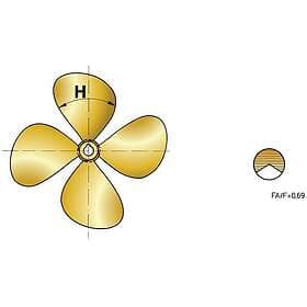 Vetus RH P4e Propeller Guld 17 x 20´´