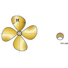 Vetus Right P4e 20x24´´ Handed Propeller Guld