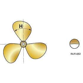 Vetus Right P3b 13x10´´ Handed Propeller Guld