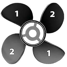 Hustler Todd Enterprises 4bl Aluminium Rh Turning Point Propeller 14´´x19 Svart