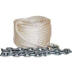 Prosea 50 M Anchoring Cape With Chain Silver 8 mm