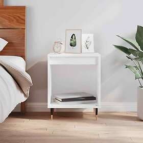 vidaXL Sängbord vit 40x35x50 cm konstruerat trä 830700
