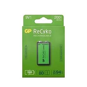 GP Batteries Batteri Recyko laddningsbart 9V 200mAh