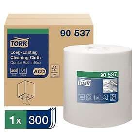 TORK rulle W1/2/3 Rengöringsduk Slitstark vit 32cm x 114m