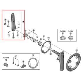 Shimano Vevarm FC-R8100-P Crank 175mm