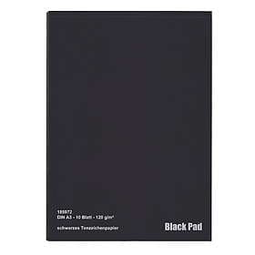 Ritblock Svart Black Pad A3