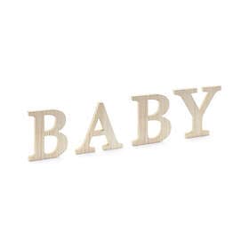 BABY Bokstäver i trä 19,5 cm