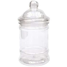 Elegant godisburk med lock i hårdplast 380ml