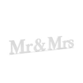 Mr & Mrs Träskylt 50x9cm